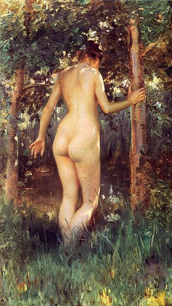 Julius LeBlanc Stewart Study Of A Nude Woman Germany oil painting art